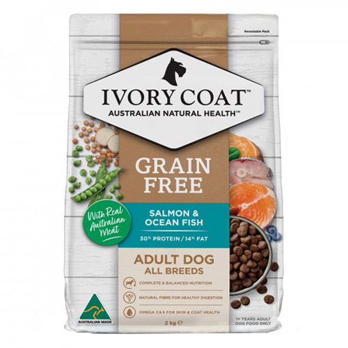 Ivory Coat Grain Free Adult All Breeds Salmon & Ocean Fish Dry Dog Food