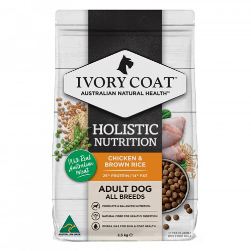 Ivory Coat Holistic Nutrition Adult All Breeds Chicken & Brown Rice Dry Dog Food