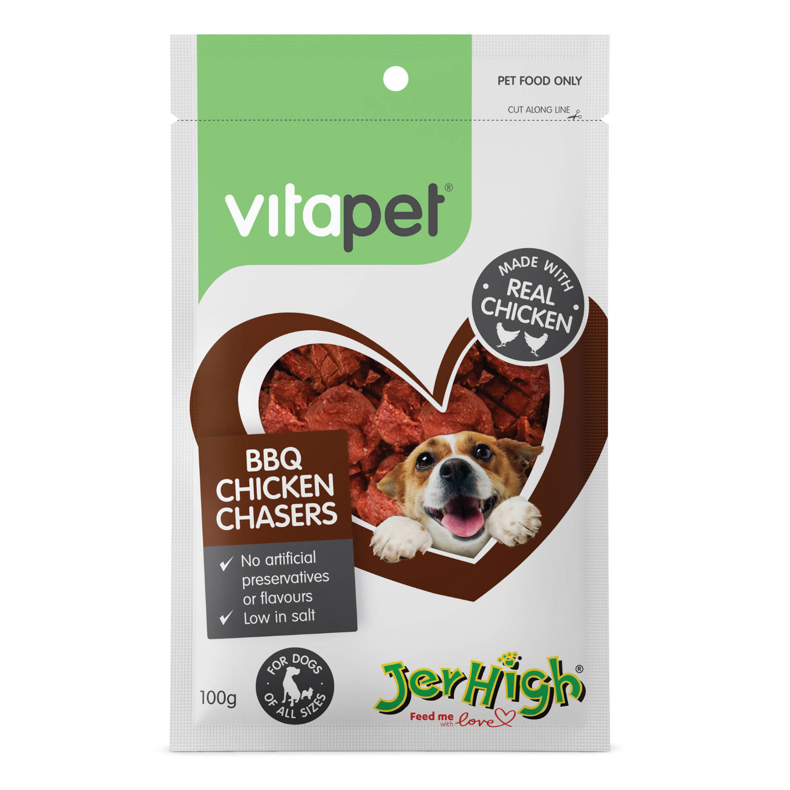 Vitapet Jerhigh BBQ Chicken Chaser 100g for Dog Supplies
