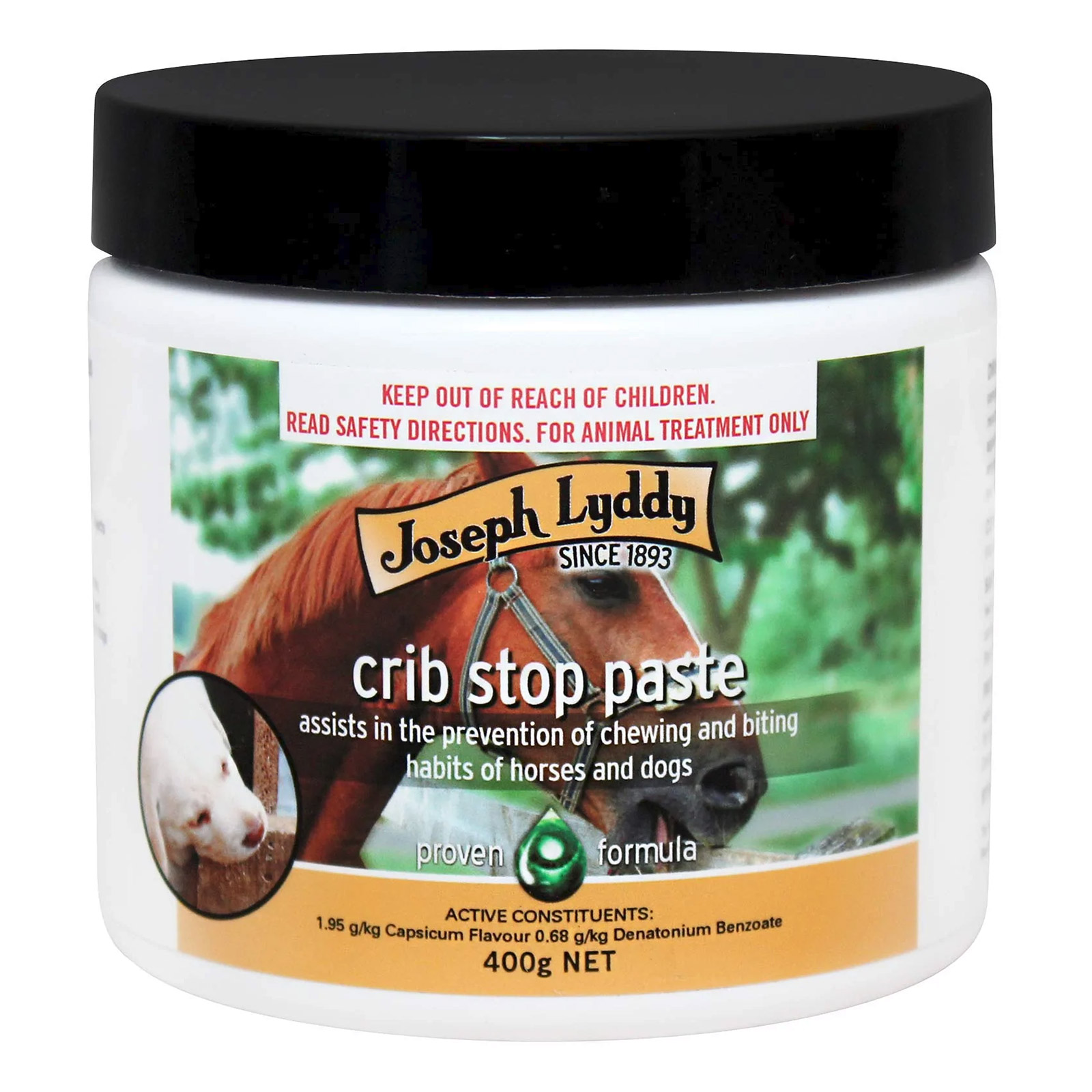 Joseph Lyddy Crib Stop Bitter Paste for Horses and Dogs for Horse Supplies