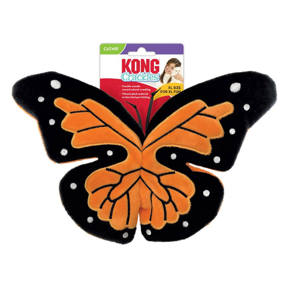 KONG Crackles Catnip Toy for Cats - Flutterz Butterfly