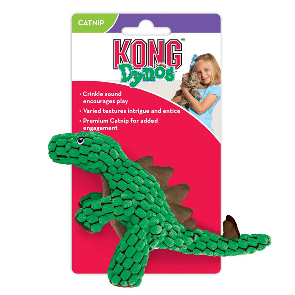 KONG Dynos Crinkle Catnip Toy for Cats - Dynos