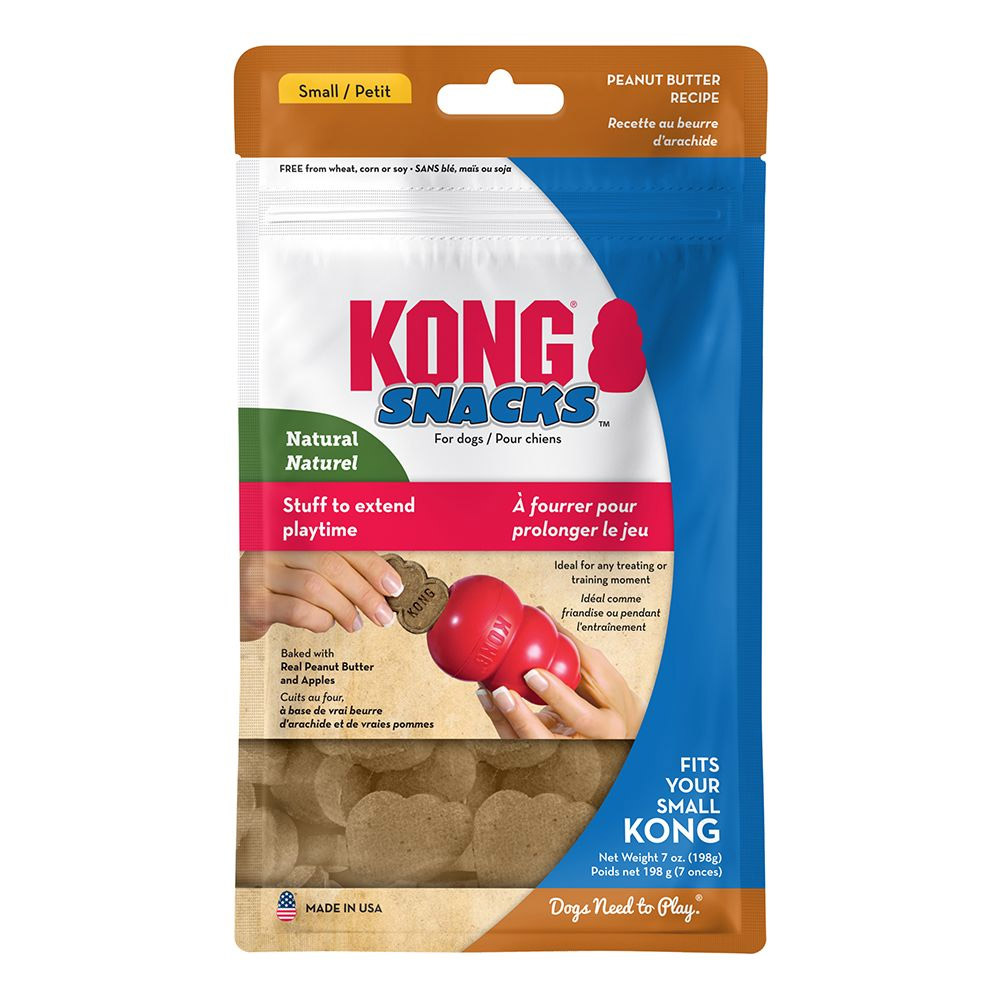 Kong Stuff'N Snacks Peanut Butter Recipe Treats For Dogs Small 198 Gm