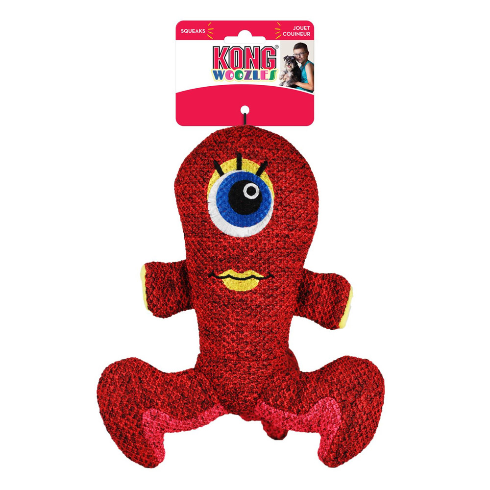 KONG Woozles Plush Squeaker Toy for Dogs for Dog Supplies