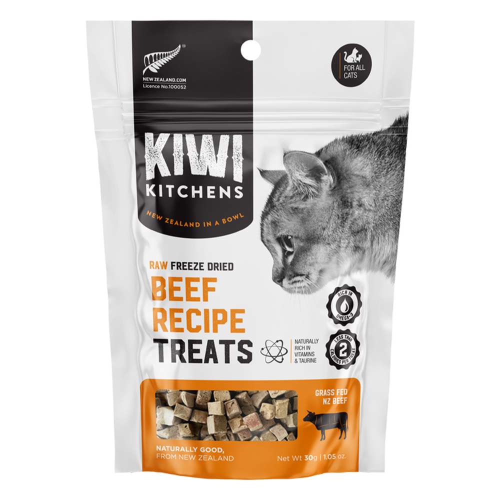 Kiwi Kitchens Raw Freeze Dried Beef Recipe Cat Treats for Cat Supplies