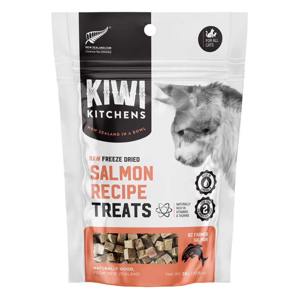 Kiwi Kitchens Raw Freeze Dried Salmon Recipe Cat Treats for Cat Supplies