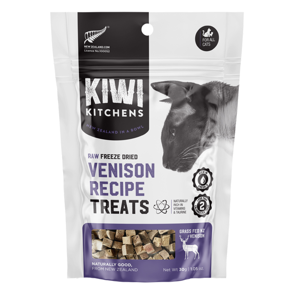 Kiwi Kitchens Raw Freeze Dried Venison Recipe Cat Treats for Cat Supplies