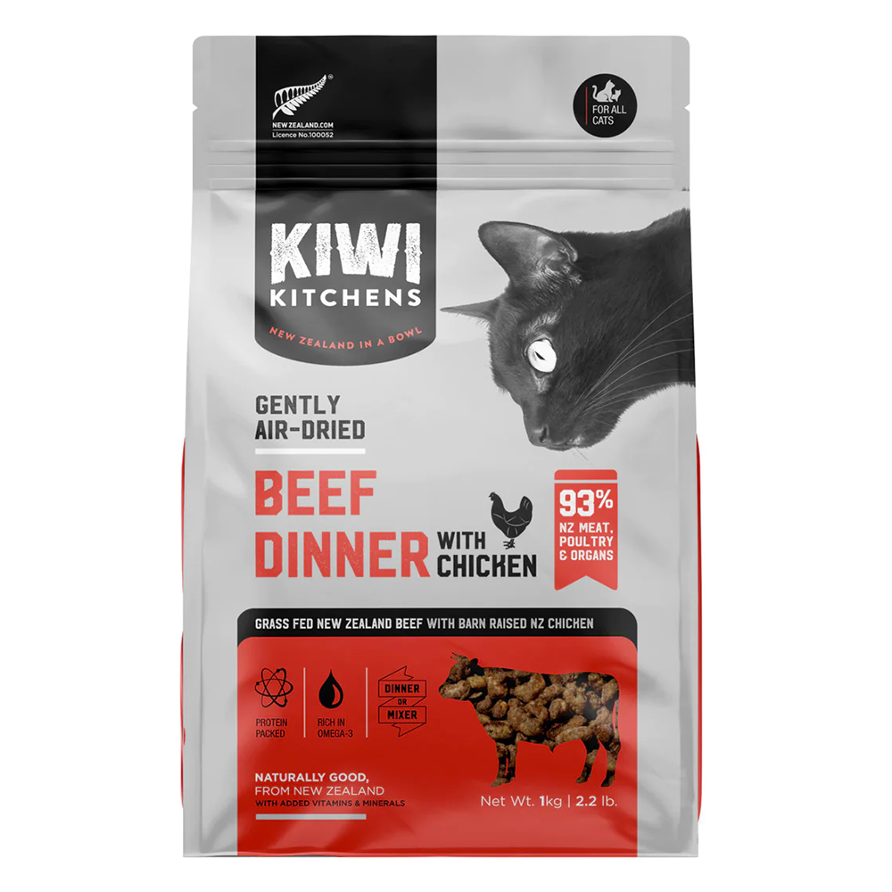 Kiwi Kitchens Gently Air Dried Beef Dinner With Chicken Dry Cat Food