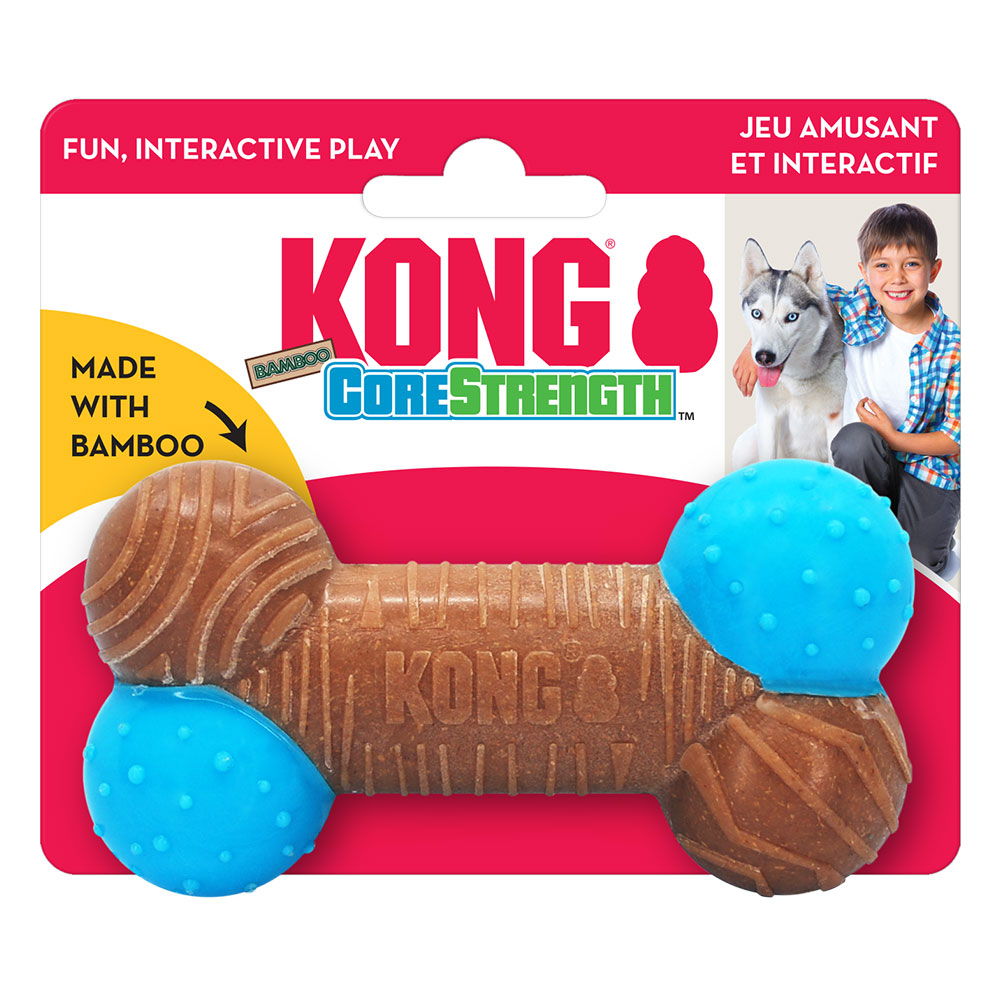 Kong Corestrength Bamboo Toy For Dogs - Bone 1 X Large
