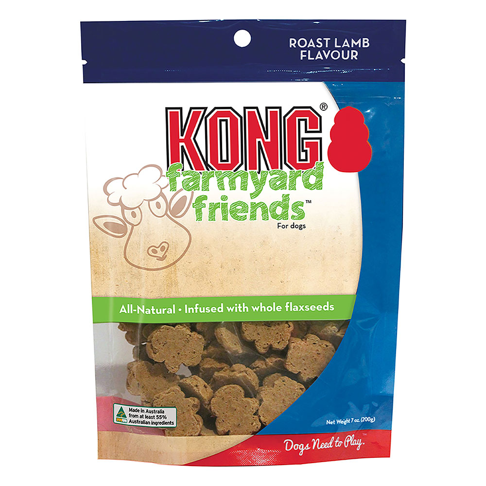 Kong Farmyard Friends Roast Lamb Flavour Dog Treats  200 Gm