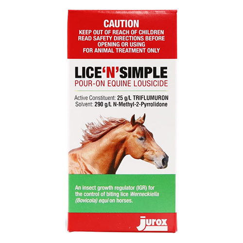 Lice'n'simple Pour On for Horse Supplies