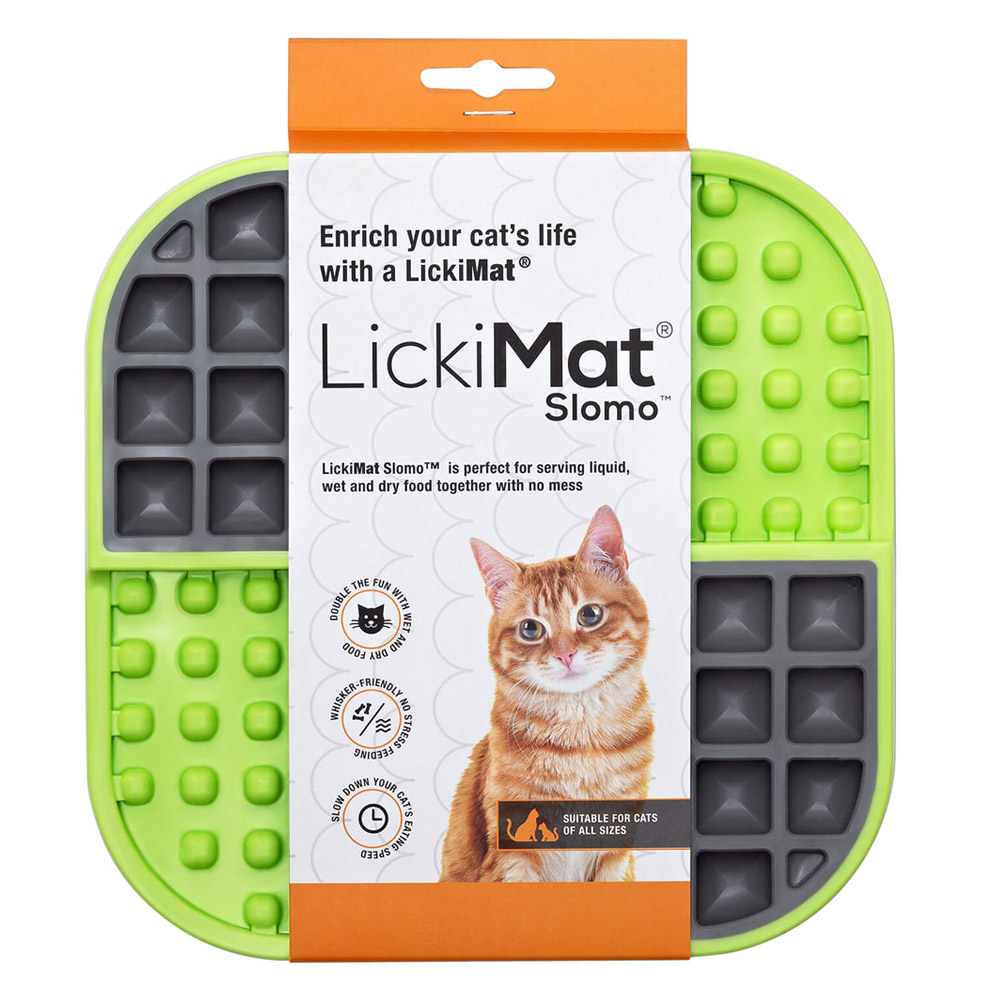 LickiMat Slomo Cat Green
