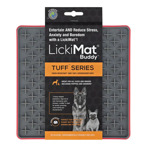 LickiMat Tuff Buddy Dog Red