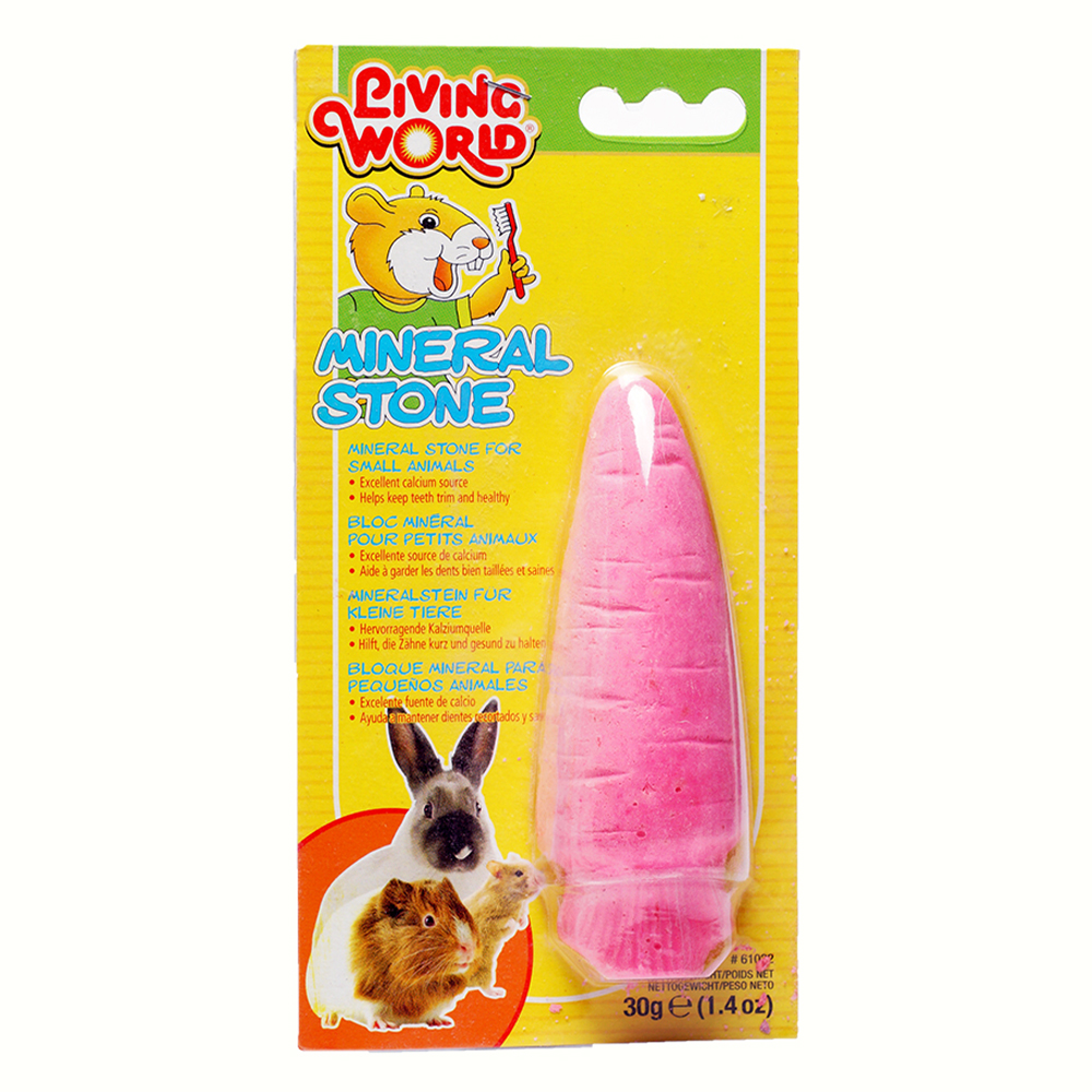 Living World Small Animals Mineral Stone Carrot for Small Animals