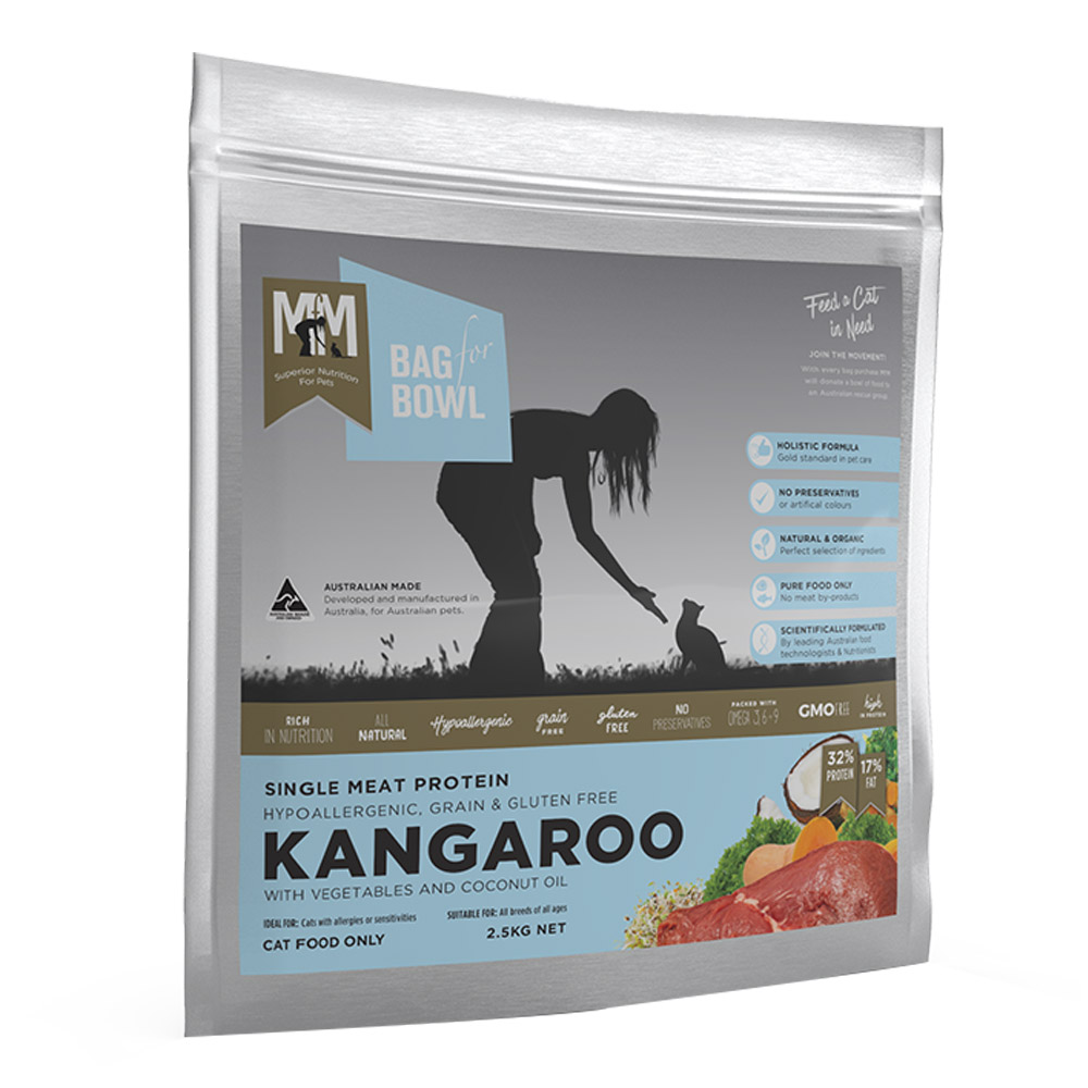 Meals for Meows (MFM) Single Protein Kangaroo with Vegetables and Coconut Oil Dry Cat Food