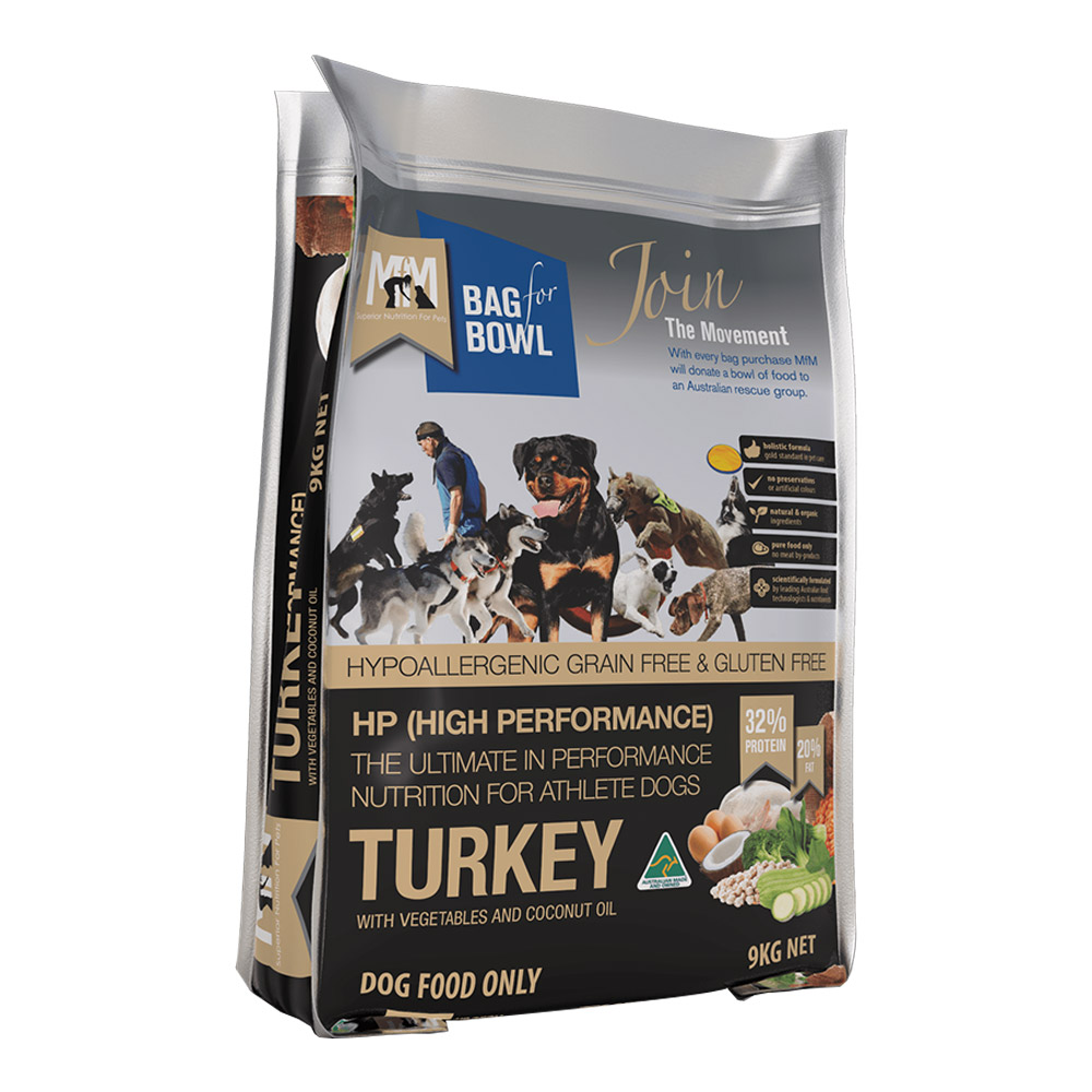 Meals for Mutts (MFM) HP (High Performance) Turkey with Vegetables and Coconut Oil Dry Dog Food