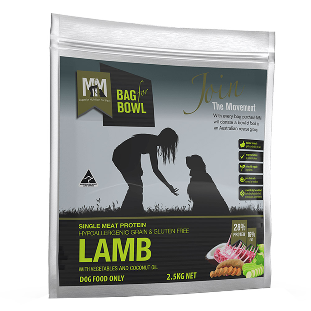 Meals for Mutts (MFM) Single Meat Protein Lamb with Vegetables and Coconut Oil Dry Dog Food
