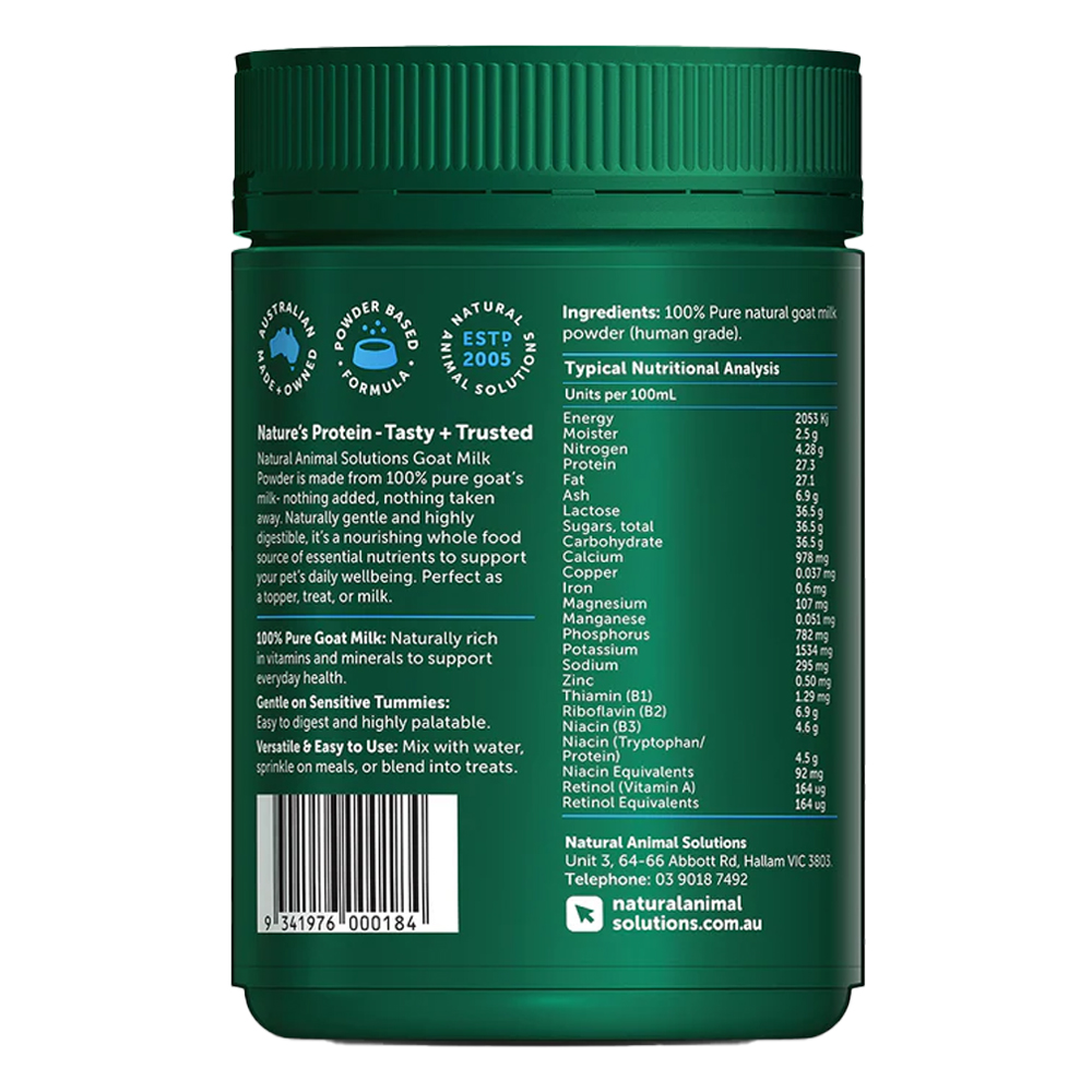 Natural Animal Solution Goat Milk Powder