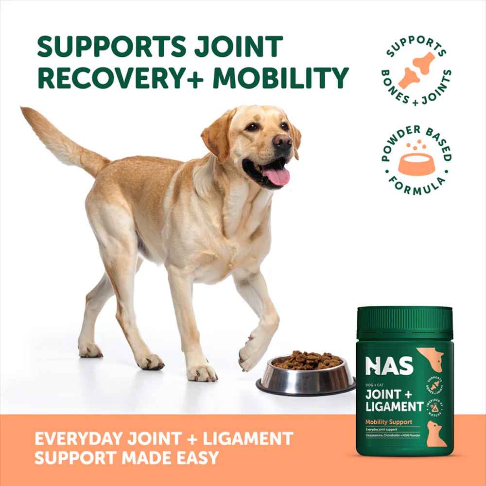 Natural Animal Solutions (NAS) Joint & Ligament Support Powder for Dogs and Cats