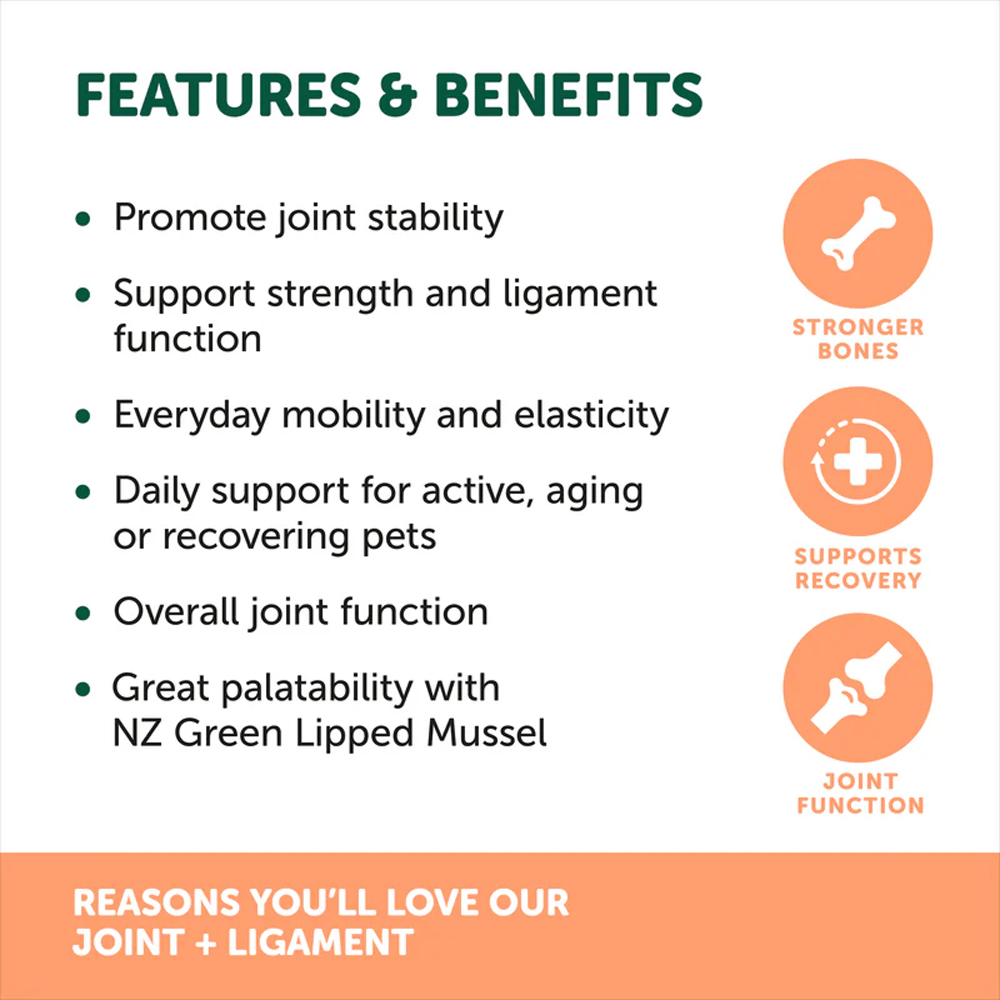 Natural Animal Solutions (NAS) Joint & Ligament Support Powder for Dogs and Cats