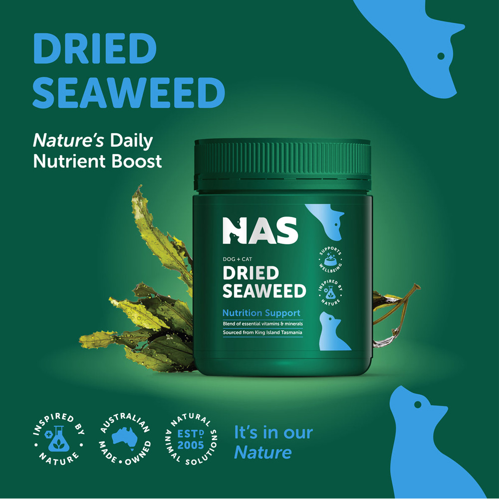 Natural Animal Solutions (NAS) Dried Seaweed for Dogs and Cats