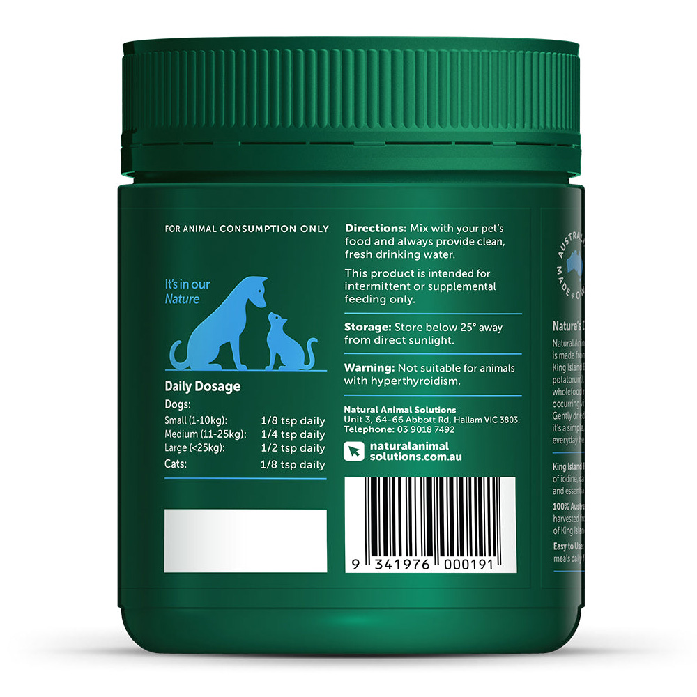 Natural Animal Solutions (NAS) Dried Seaweed for Dogs and Cats