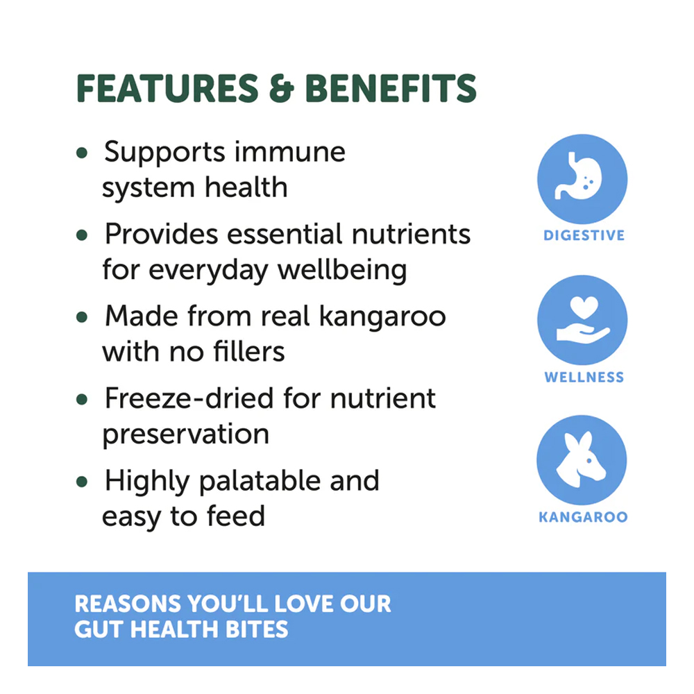 Natural Animal Solutions NAS Freeze Formed Gut Health Bites for Dogs & Cats