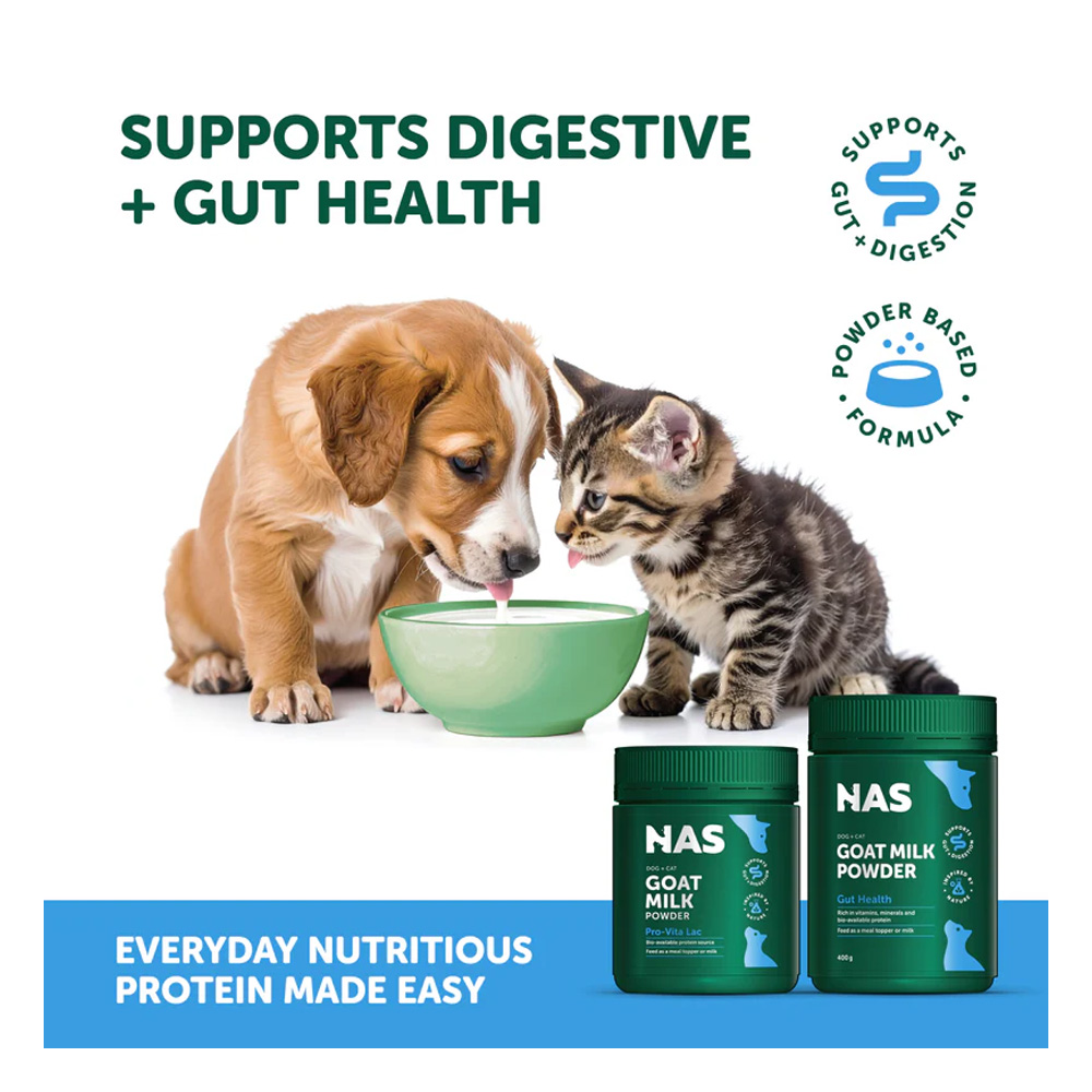 Natural Animal Solutions (NAS) Goat Milk Powder for Dogs & Cats