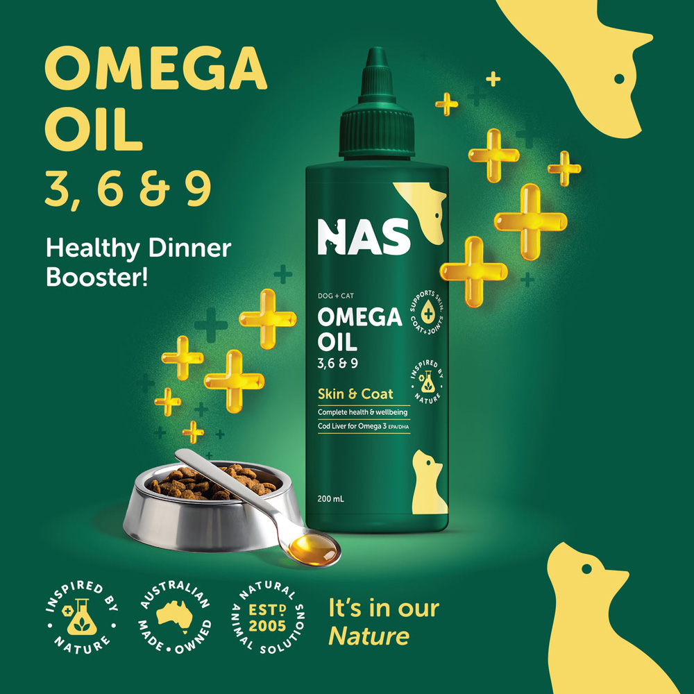 Natural Animal Solutions Omega 3,6 & 9 Oil for Dogs and Cats