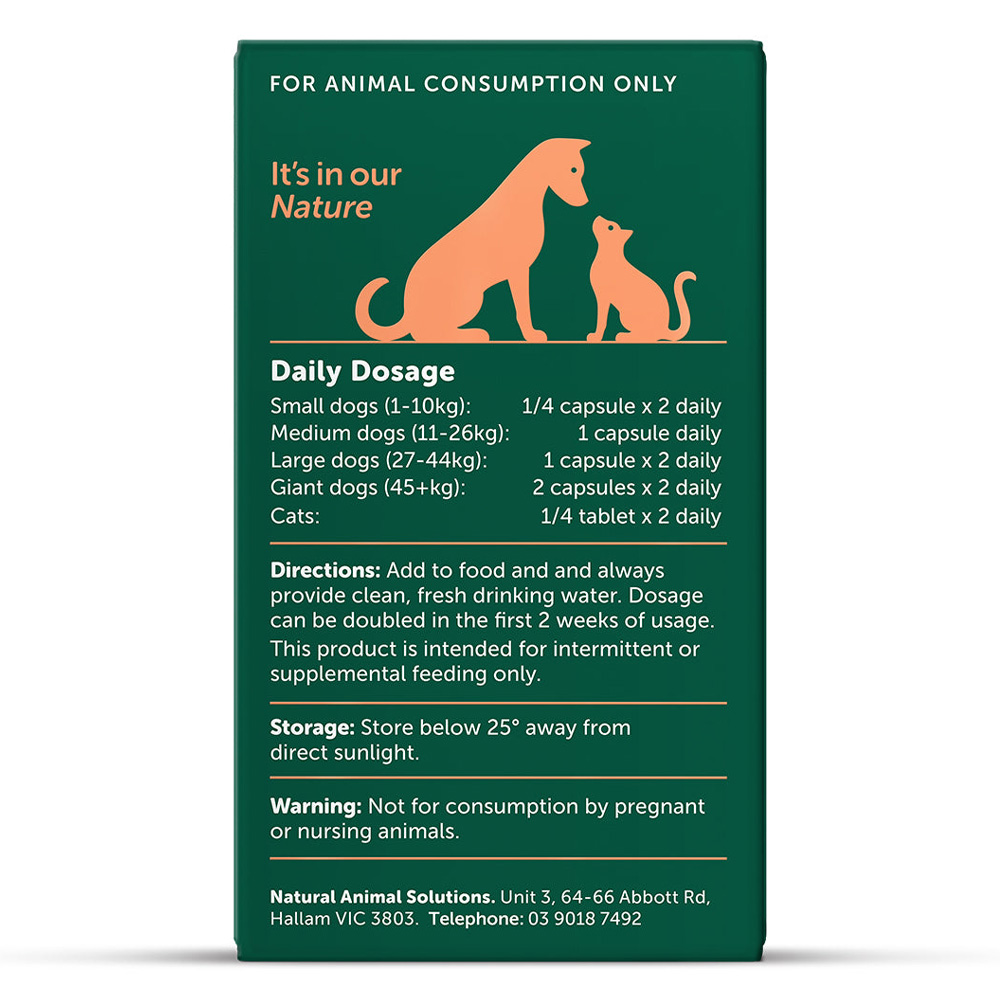 Natural Animal Solutions OsteoForte Caps for Dogs and Cats