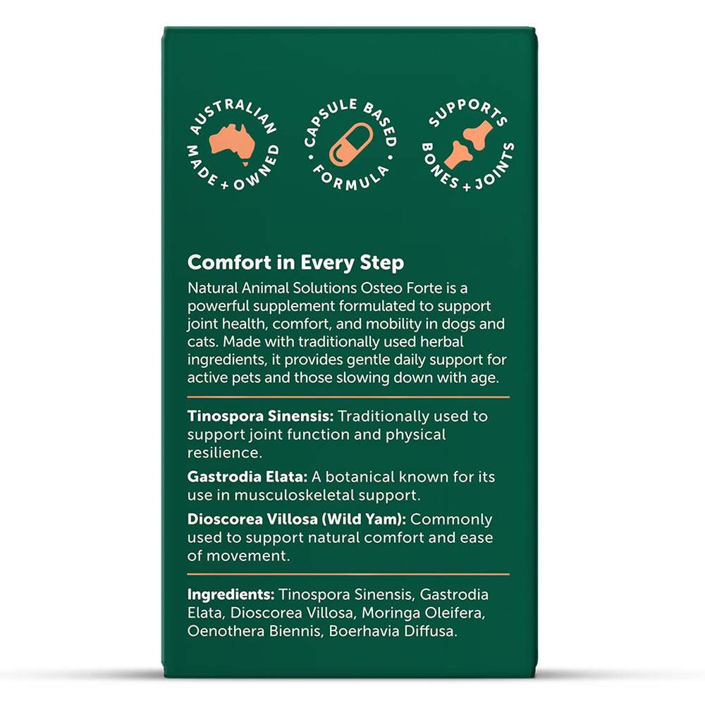 Natural Animal Solutions OsteoForte Caps for Dogs and Cats