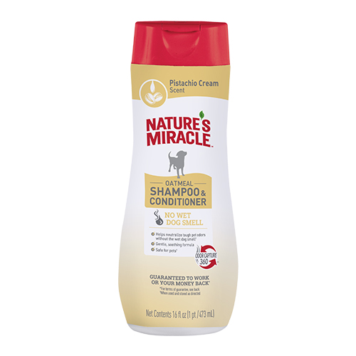 Nature's Miracle Oatmeal Pistachio Cream Scent Shampoo & Conditioner for Dogs for Dog Supplies
