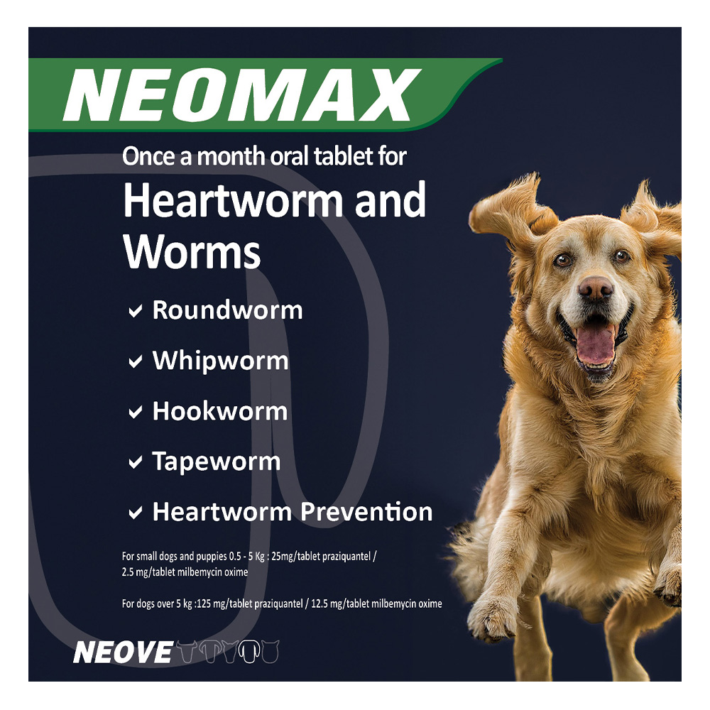 Neomax Allwormer Tablets For Small Dogs 0.5 To 5 Kg