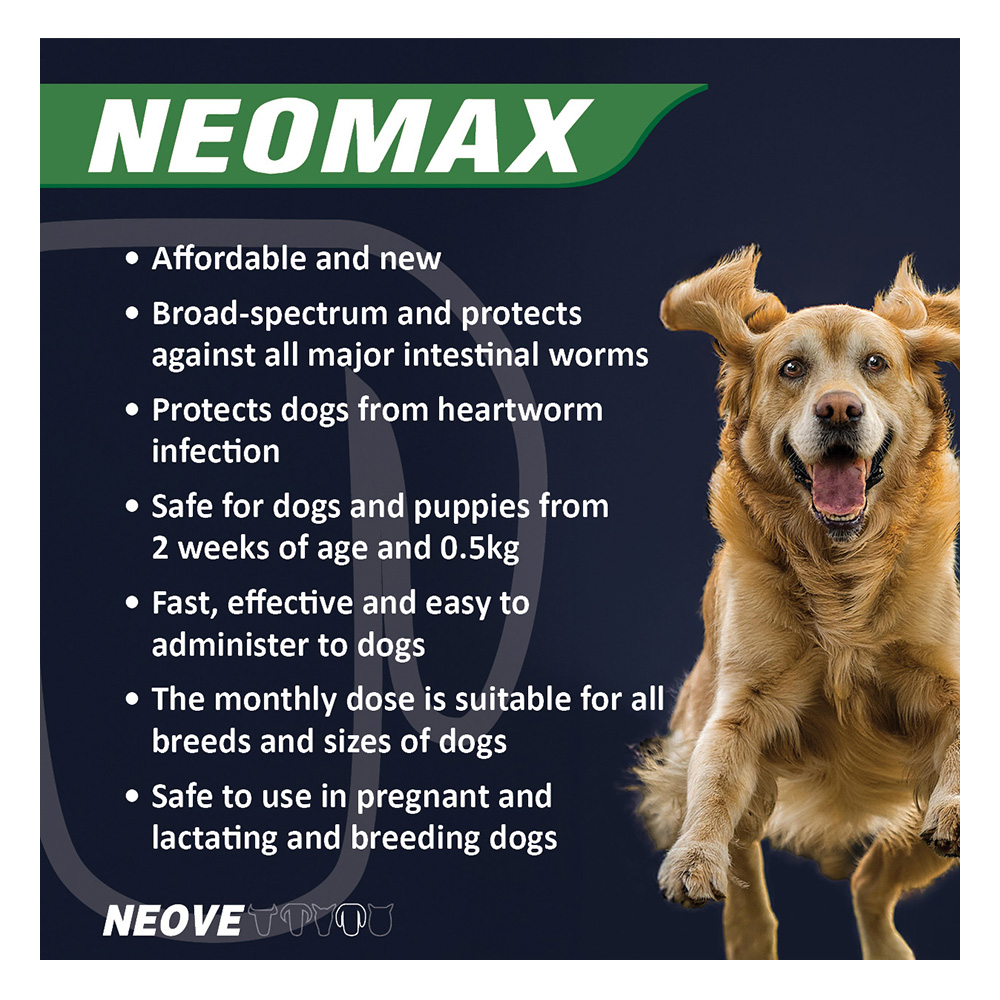 Neomax Allwormer Tablets For Small Dogs 0.5 To 5 Kg