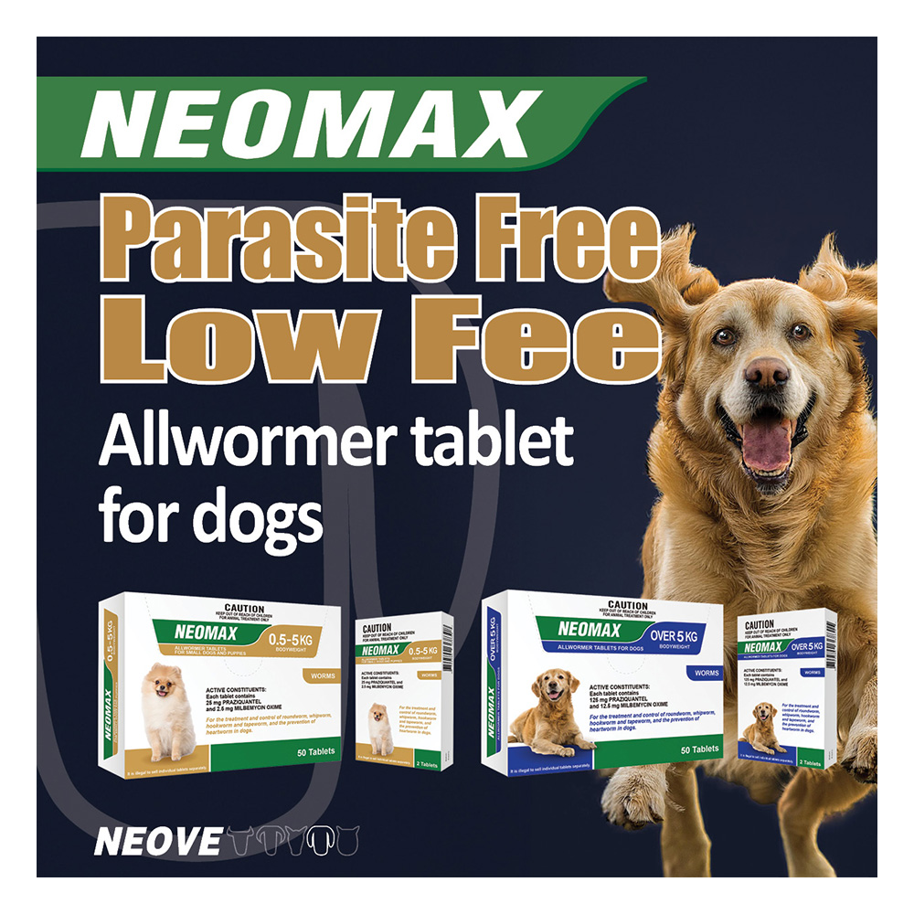 Neomax Allwormer Tablets For Small Dogs 0.5 To 5 Kg