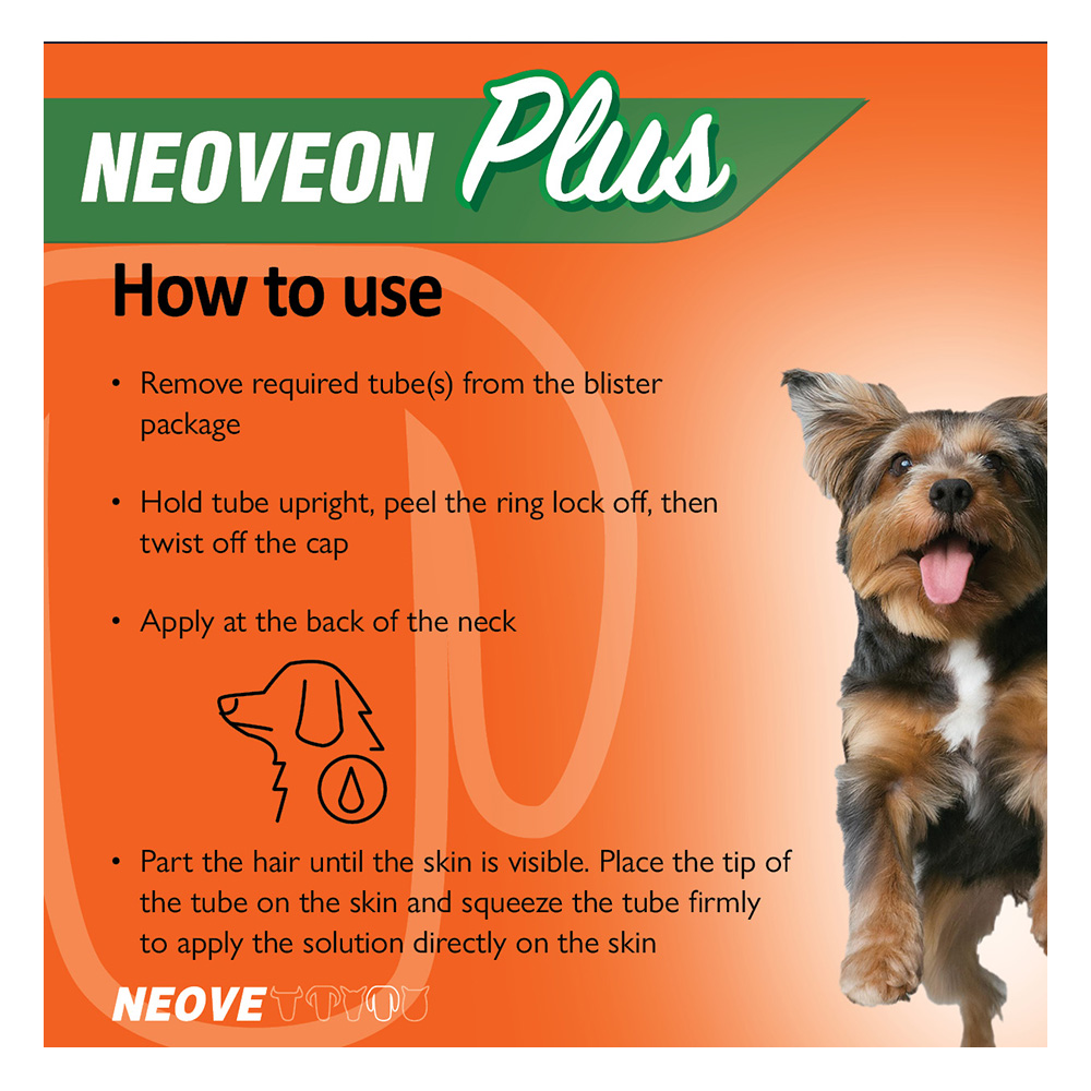 Neoveon Plus Flea and Tick For Medium Dogs 10 to 20kg Blue