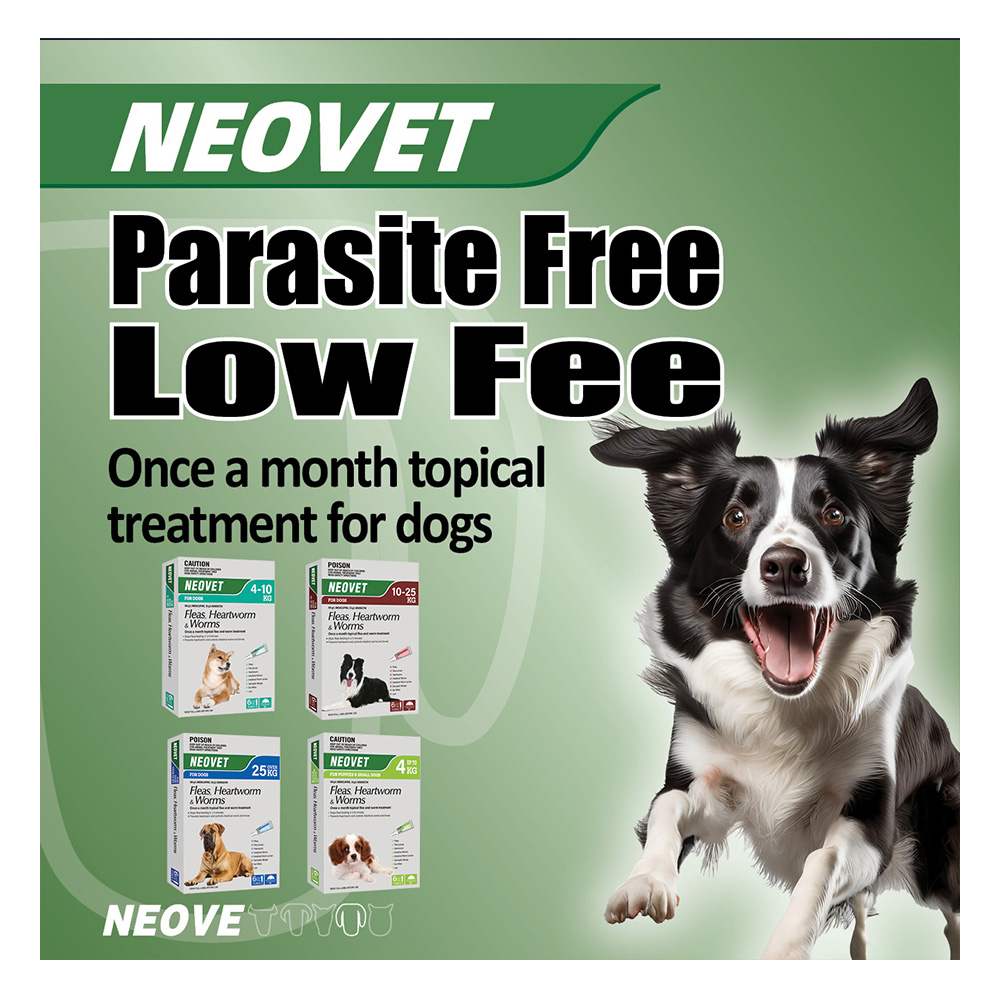 Neovet Flea and Worming For Large Dogs 10 to 25kg Red