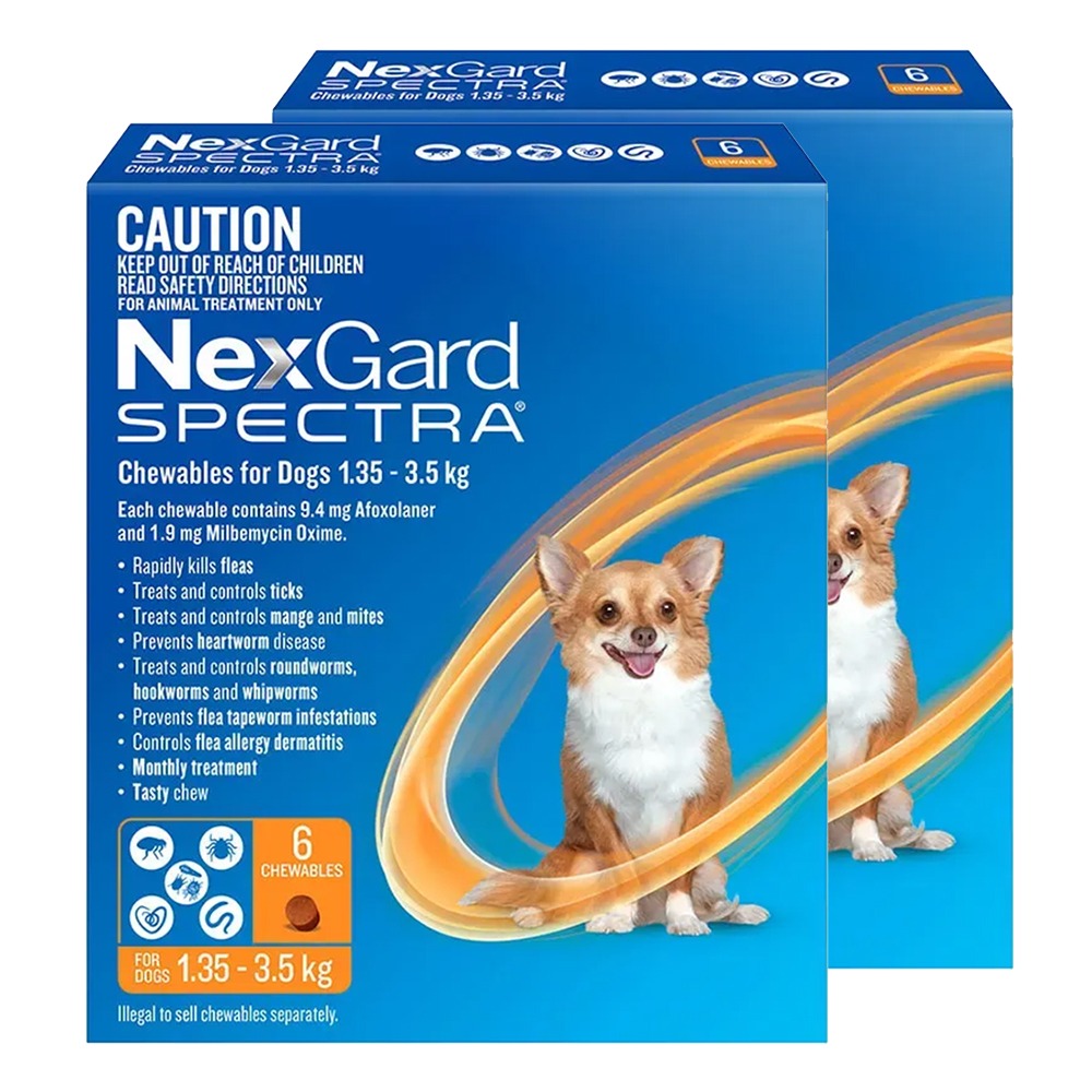 Nexgard Spectra Very Small Dogs (1.35 - 3.5kg) Orange