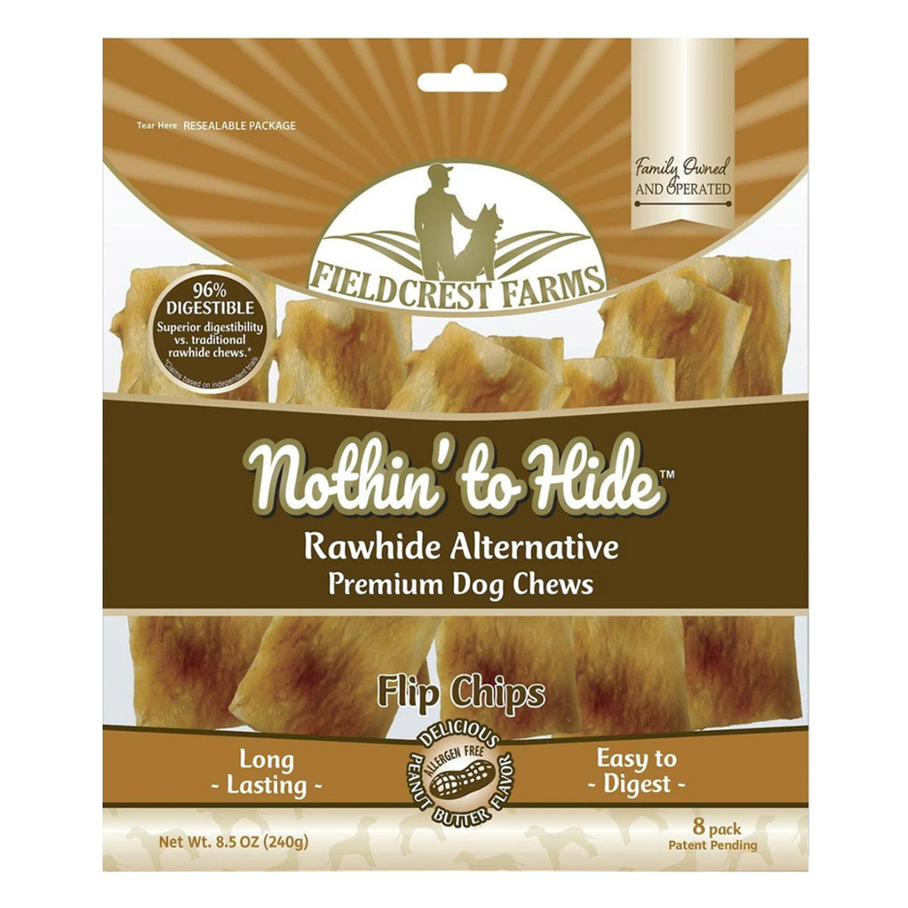 Nothin' To Hide Flip Chips Peanut Butter Flavor Dog Treats - 8 Pieces 1 Pack