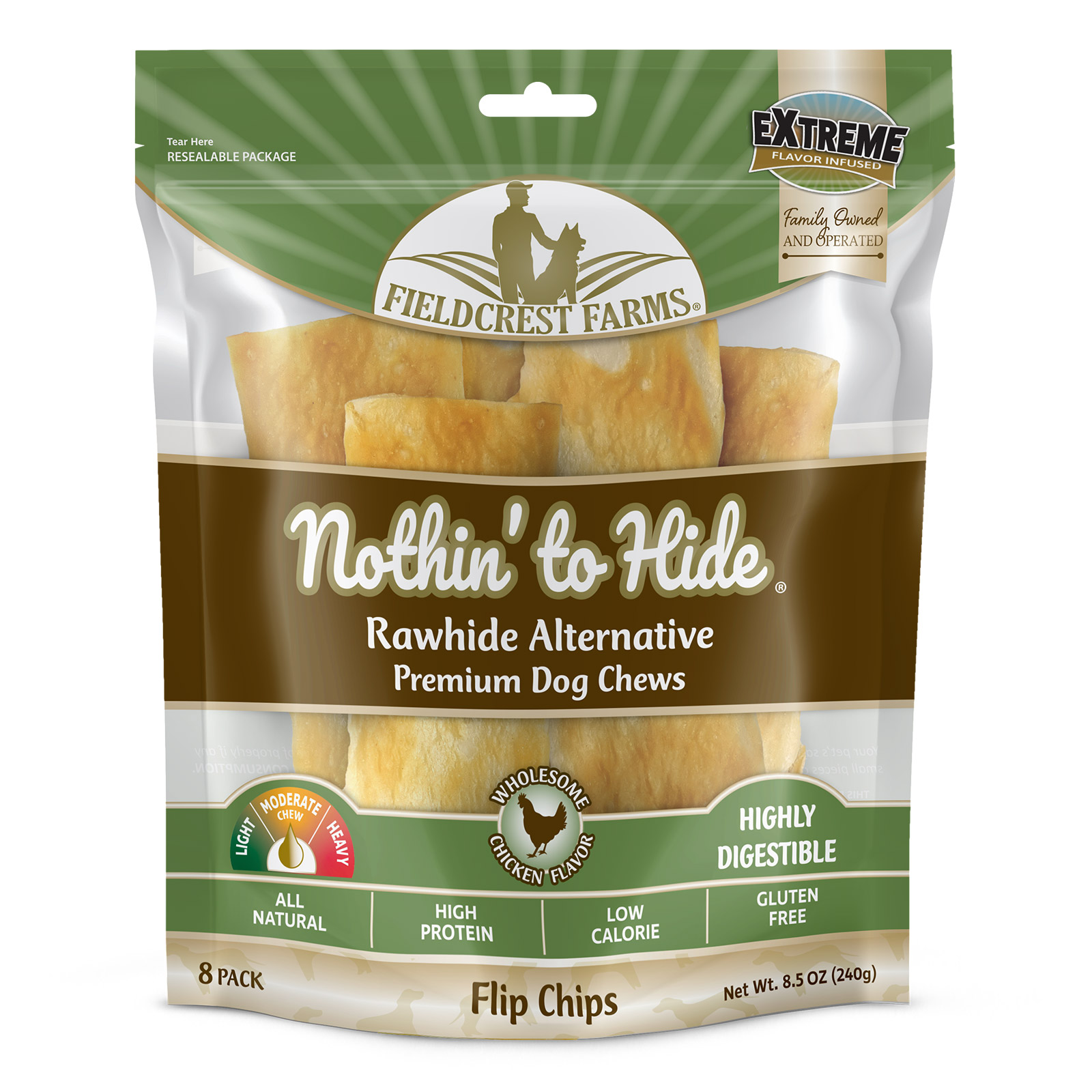 Nothin' To Hide Flip Chips Chicken 8 Piece 1 Pack