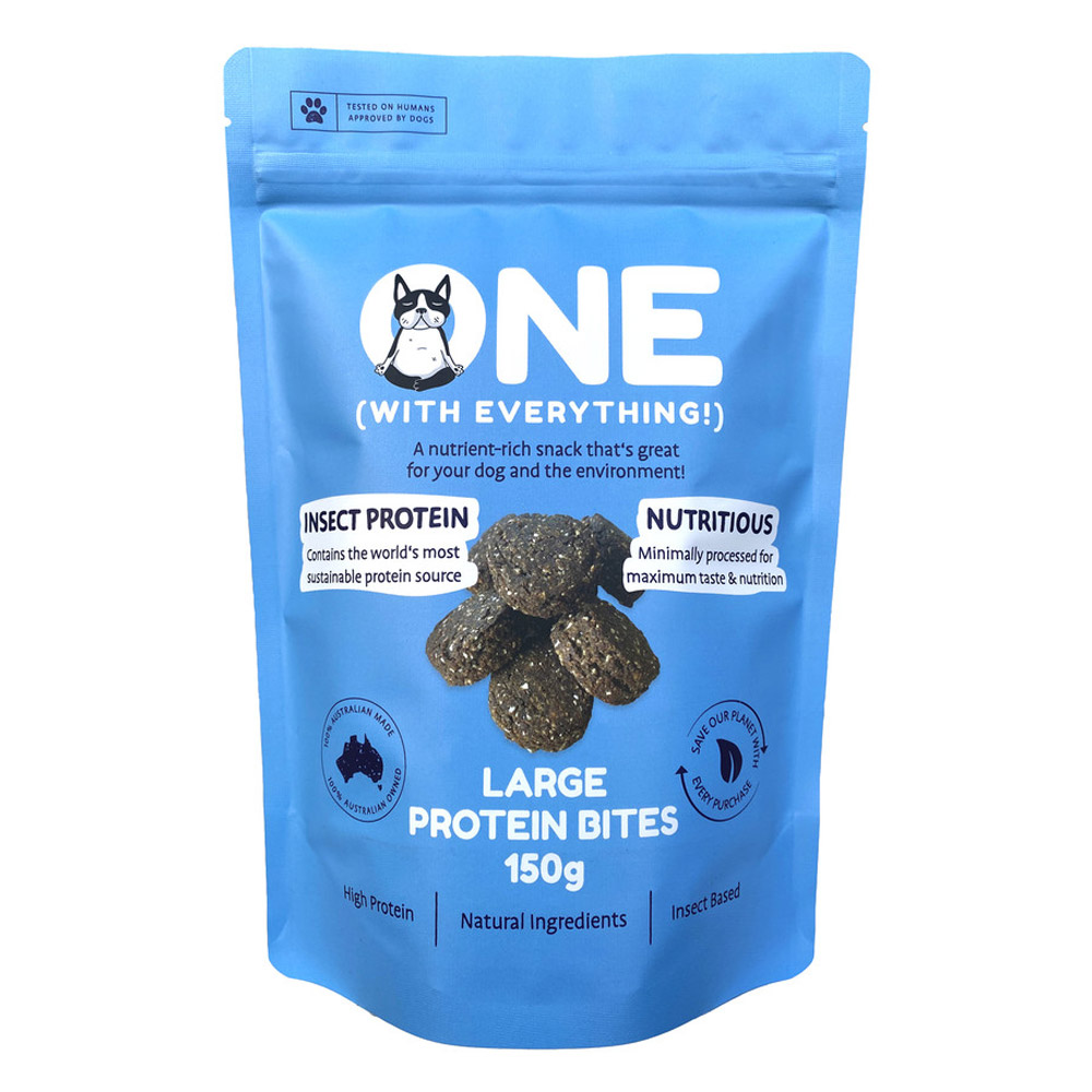 ONE (With Everything!) Large Insect Protein Bite Treats For Dogs