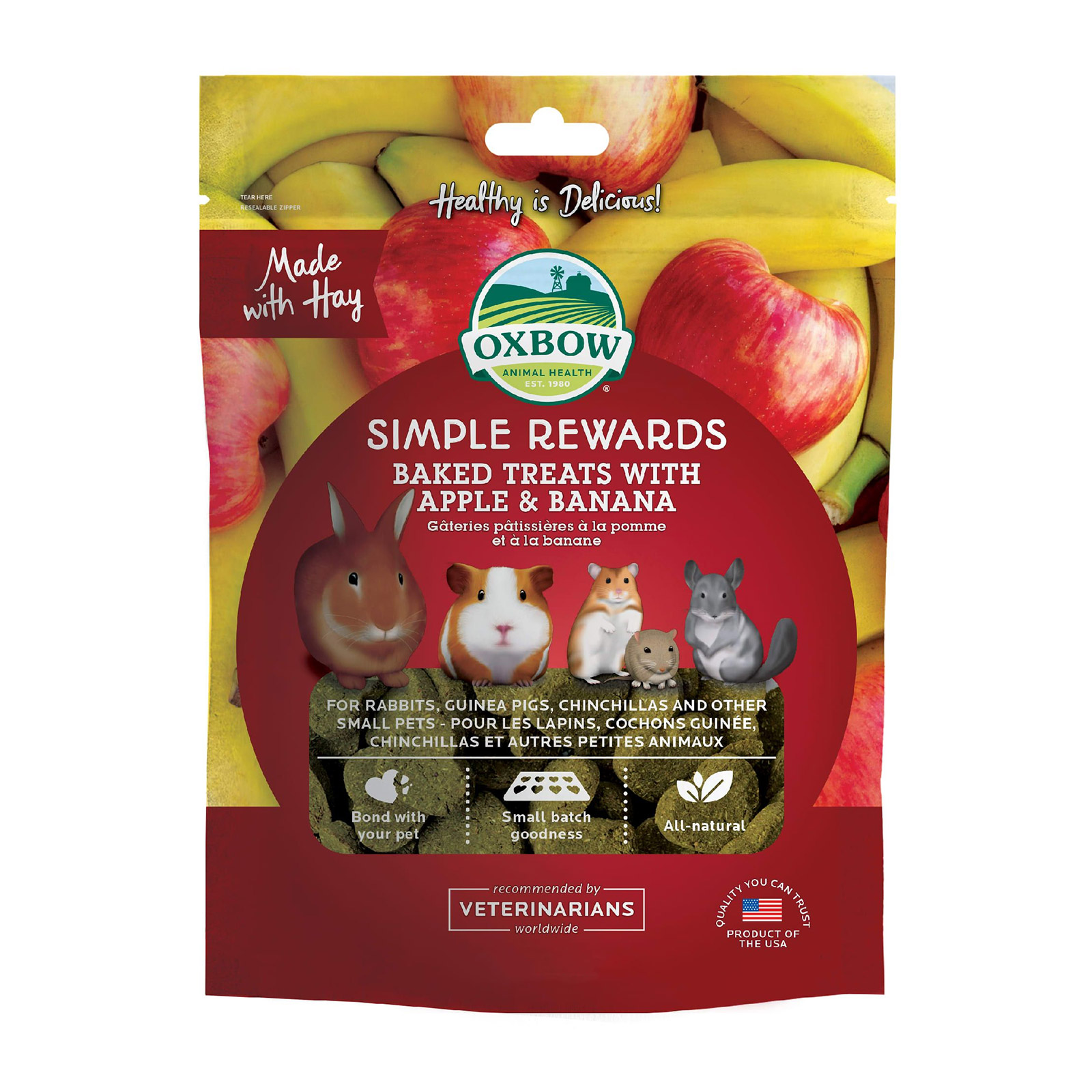 Oxbow Apple Banana Treats for Pet Foods