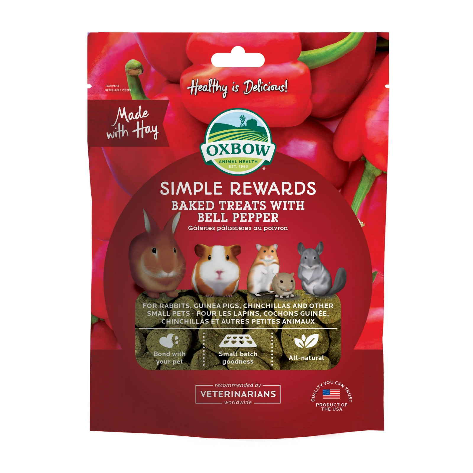 Oxbow Bell Pepper Treats for Pet Foods