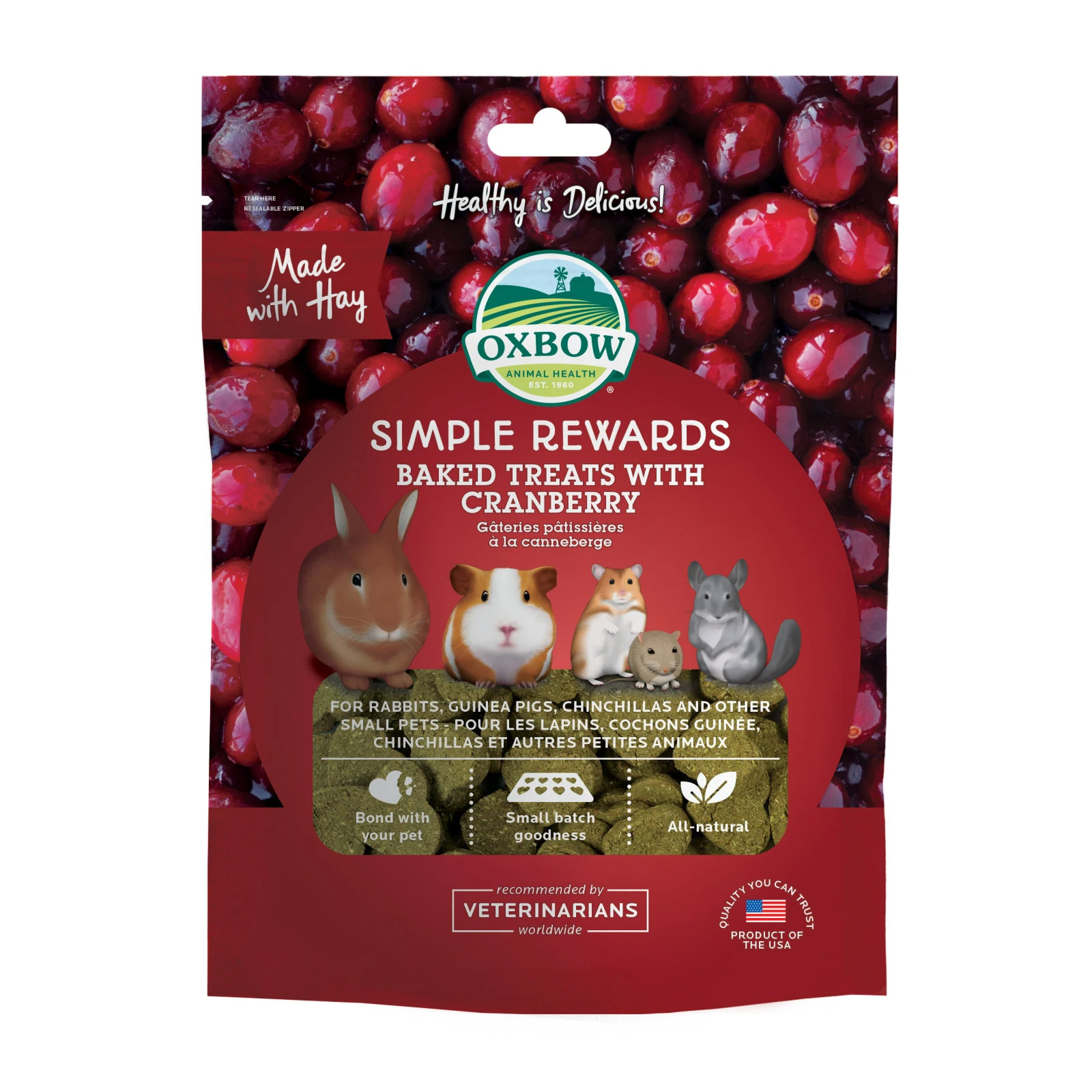Oxbow Cranberry Treats for Pet Foods