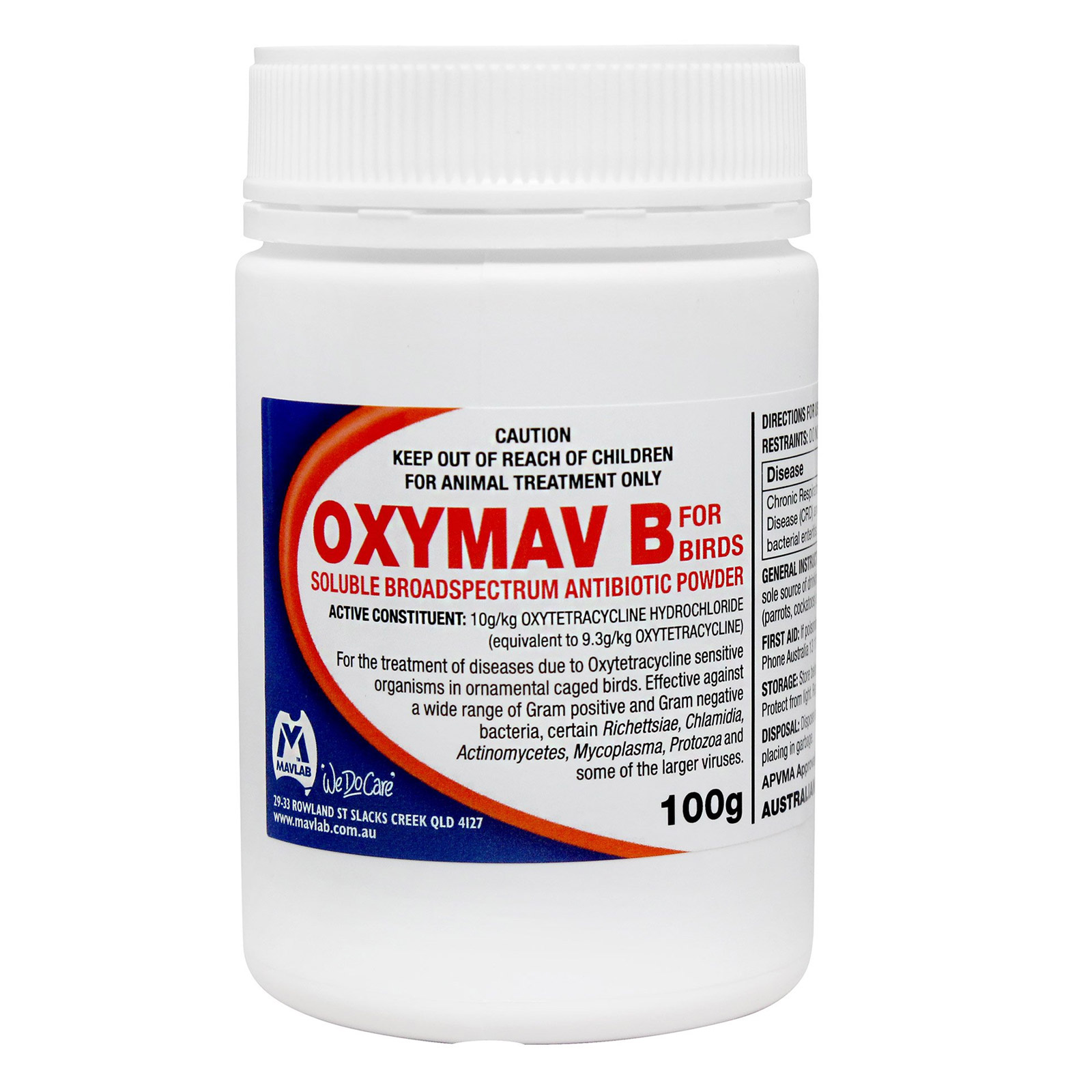 Oxymav B for Birds for Bird Supplies