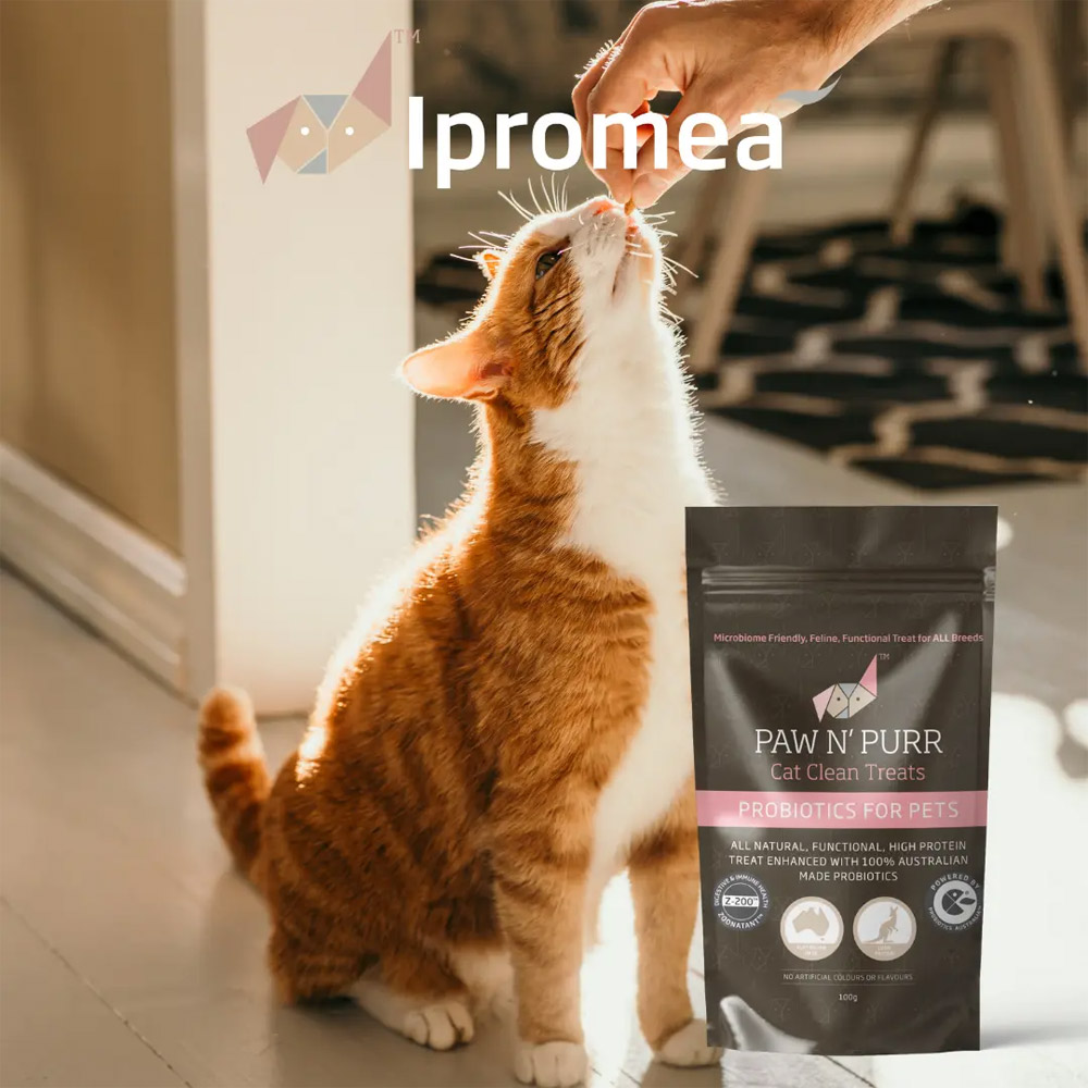 Ipromea Paw N Purr Probiotic Clean Treats for Cats