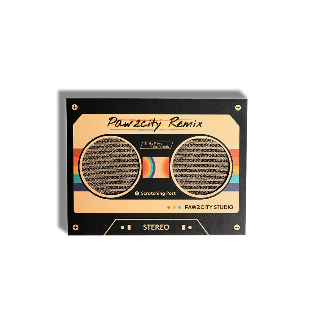 Pawzcity Vintage Tape Cat Scratching Board for Cat Supplies