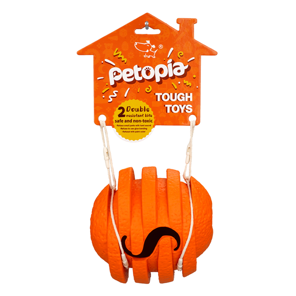Petopia Ultra Tough Dog Toy Zesty Orange Large 1 Pack