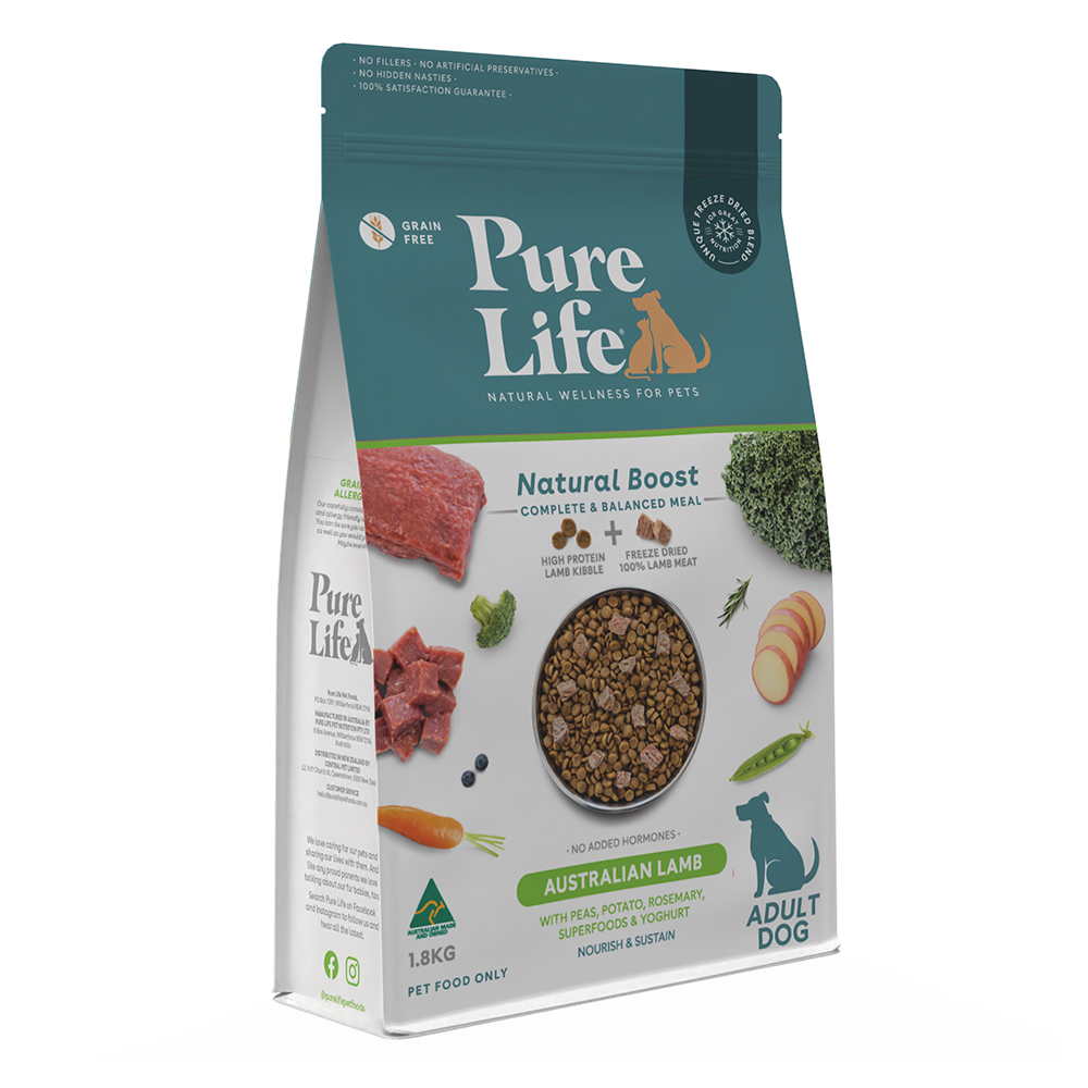 Pure Life Natural Boost Dog Adult Lamb