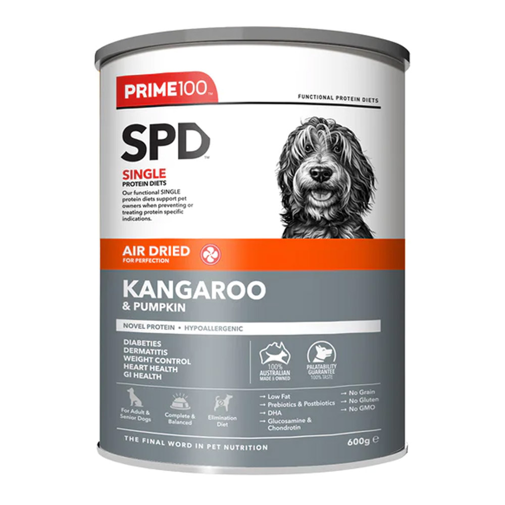 Prime100 SPD Single Protein Diets Air Dried Kangaroo & Pumpkin All Life Stages dry dog Food